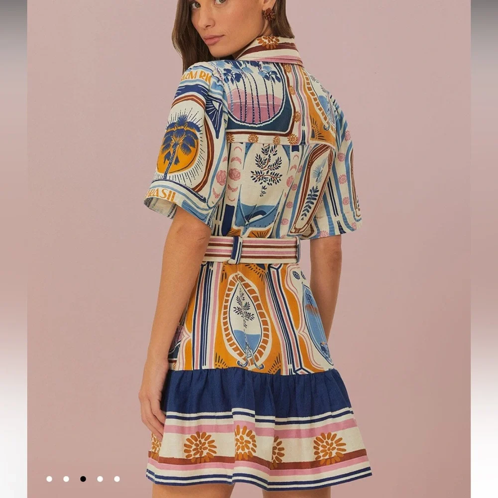 FARM Rio Multicolor Patterned Mini Dress - Picture 3 of 10